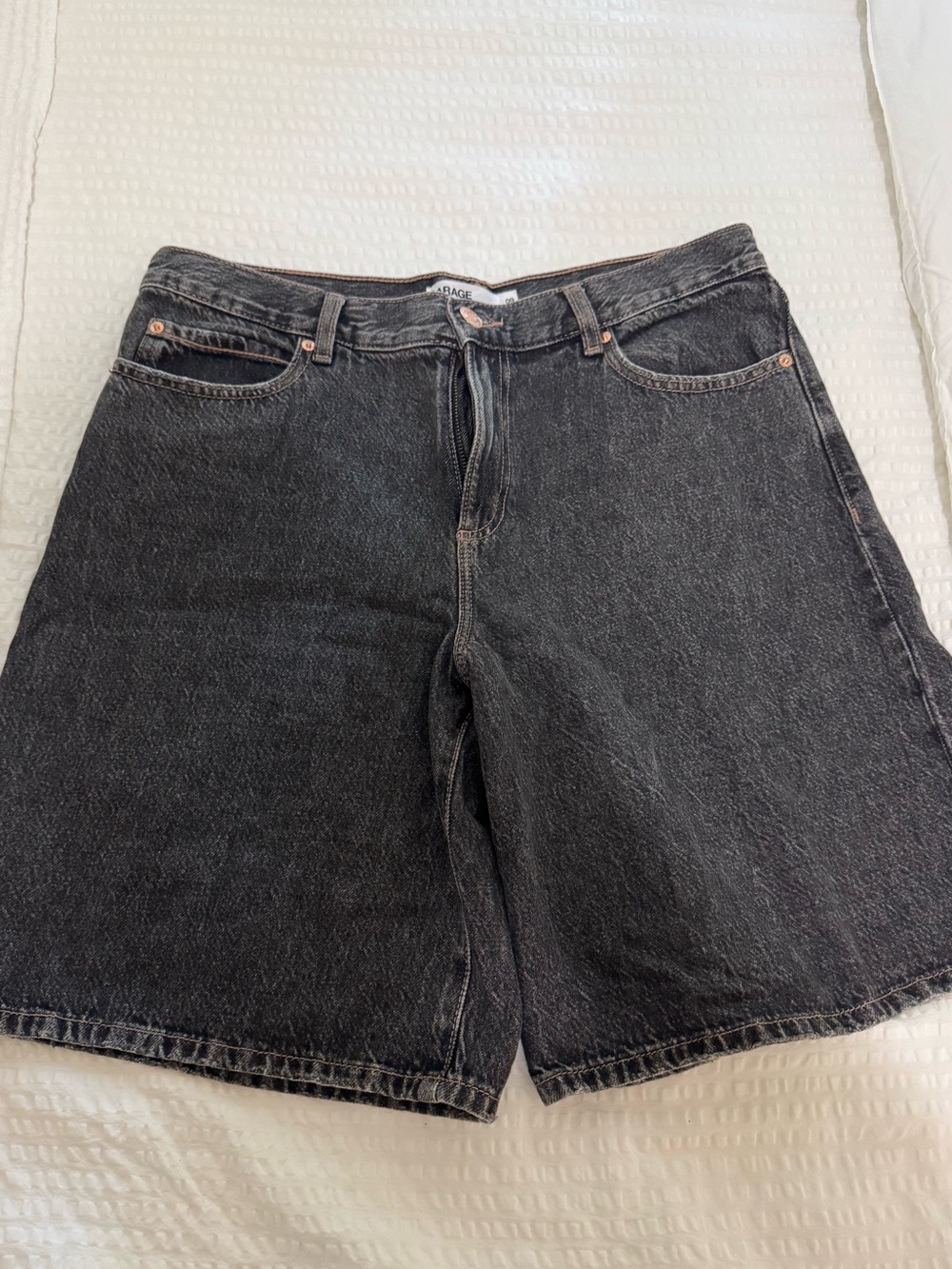 Garage Black Washed Denim jorts